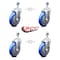 Service Caster 5 Inch Blue Polyurethane Wheel Swivel 12mm Threaded Stem Caster Set SCC SCC-TS20S514-PPUB-BLUE-M1215-4 - alternate 5